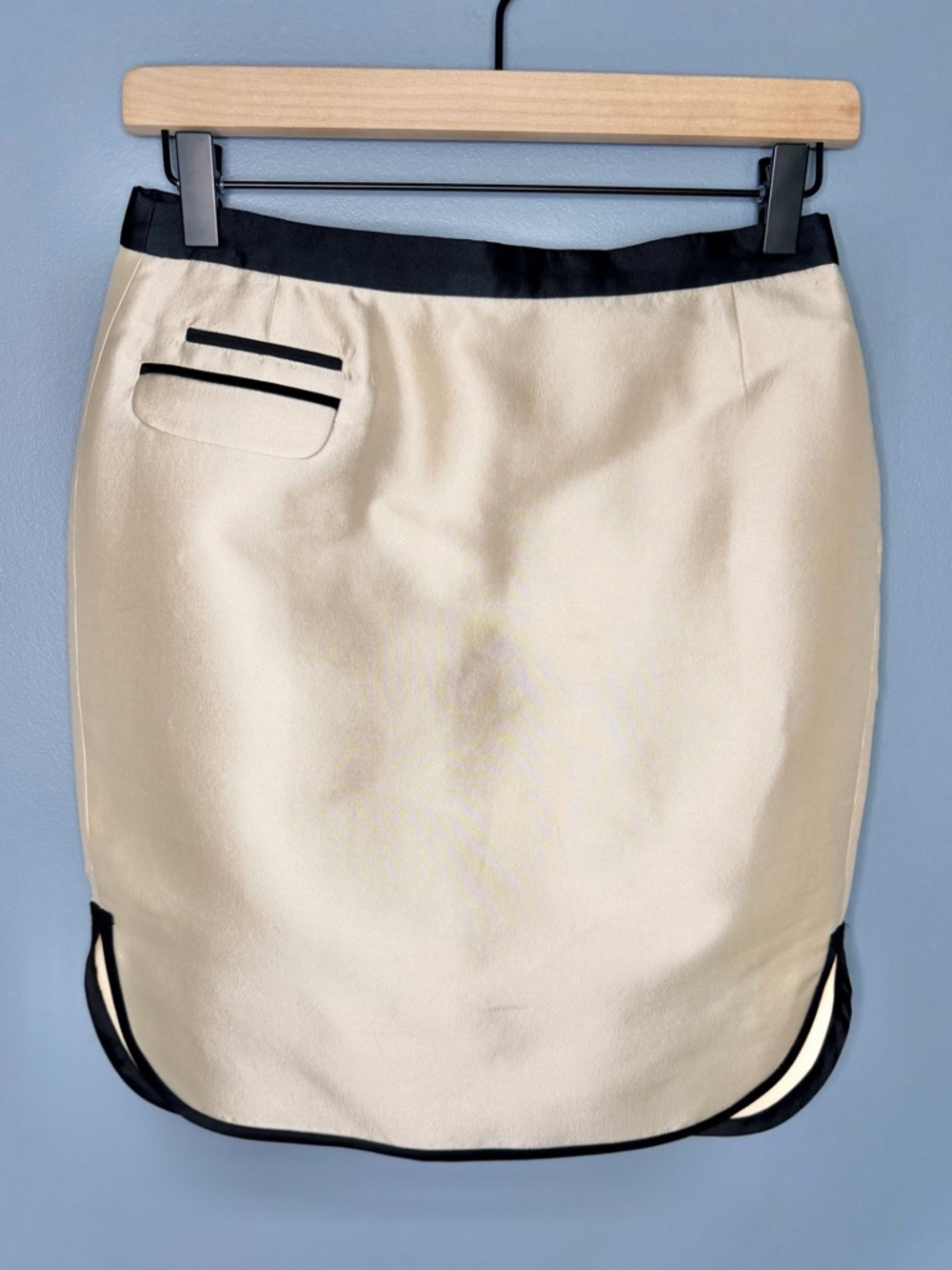 J. Crew Silk/Wool Blend Tuxedo Pencil Skirt Workwear Minimalist | Size 2P